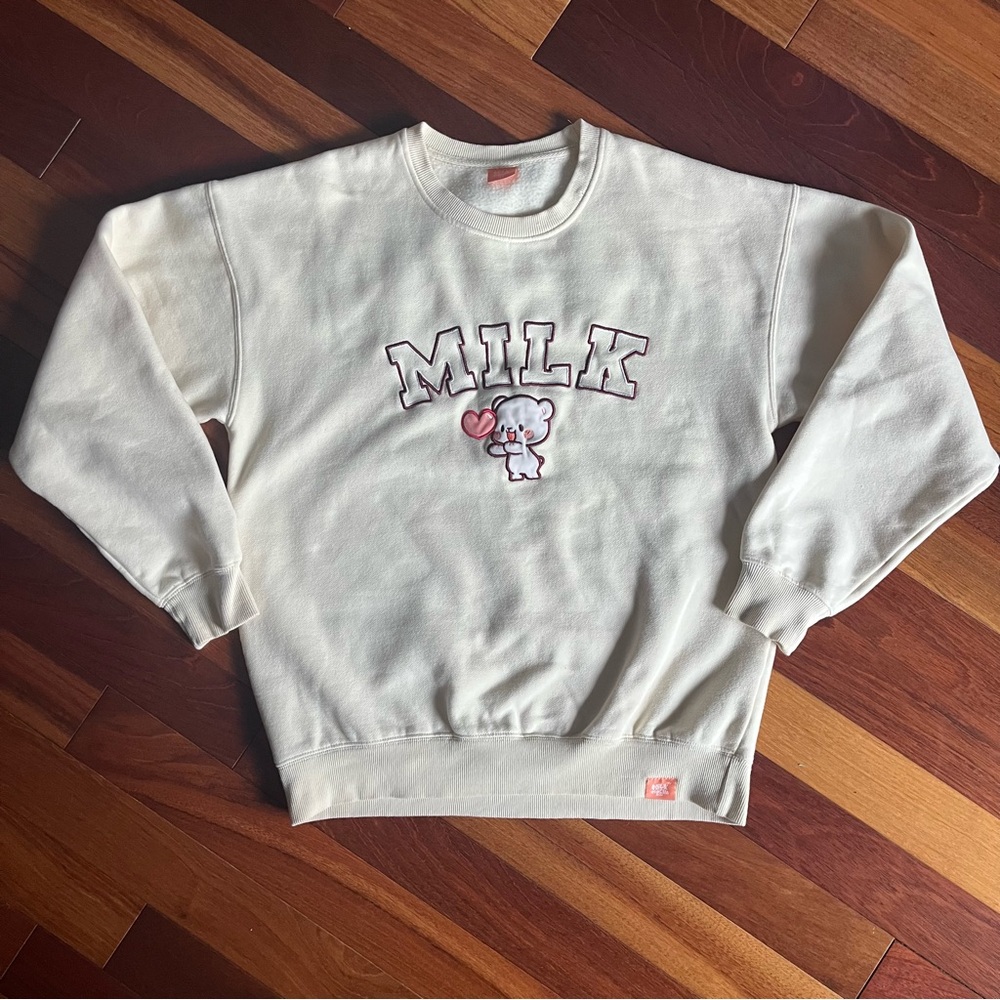 MILK MOCHA BEAR OVERSIZED CREWNECK SWEATSHIRT